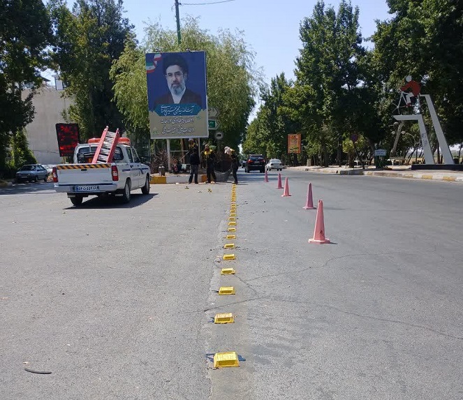 Calming and securing traffic flow on Sardar Shahid Qasem Soleimani Boulevard