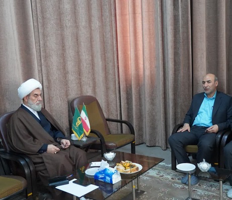 دیدار مدیرعامل شرکت شهر صنعتی البرز  با امام جمعه جدید شهرستان البرز